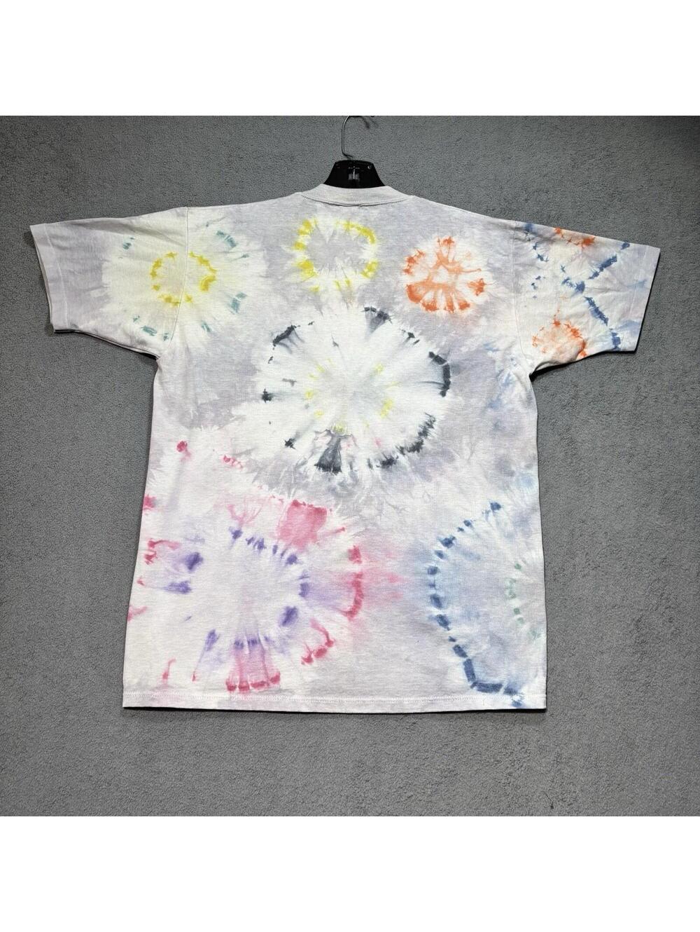 Vintage 90s Tie Dye T-Shirt Mens Large Single Stitch Hippie Boho Beach USA - Picture 2 of 7